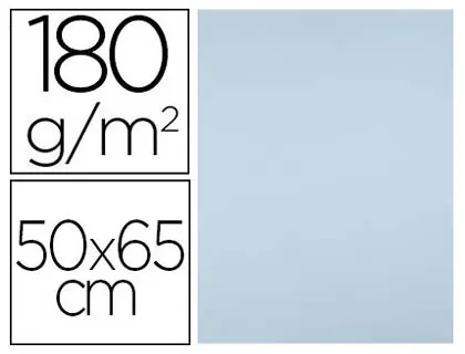Papier cartonne liderpapel 50x65cm 180gr coloris bleu paquet 25 feuilles — Non classé