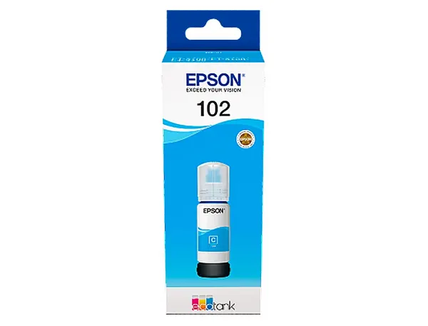 Epson 102 flacon d'encre cyan authentique (T03R240) — Cartouches & toners — vue 3