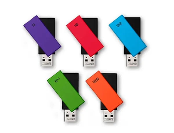 Cle Usb Emtec 2.0 C350 Brick Pivotante 64 gb Vitesse Lecture 15 mbs Ecriture Mb/S Coloris Vert — Informatique &… — vue 7