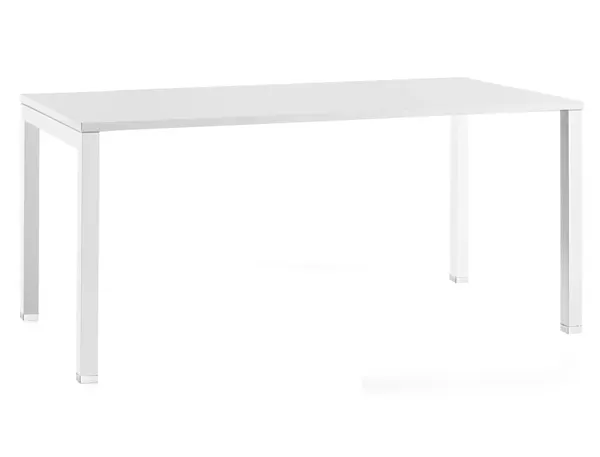 Bureau Mt International Plateau Blanc Melamine 25 mm Pietement Arche Coloris Blanc 160x80 cm — MOBILIER — vue 3