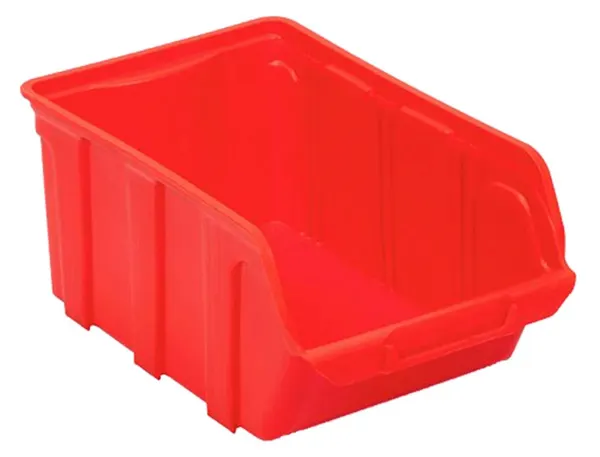 Bac A Bec Viso Polypropylene Empilable Resistant Grande Ouverture Porte-Etiquete 15,7x10,1x7cm Rouge — Services… — vue 3