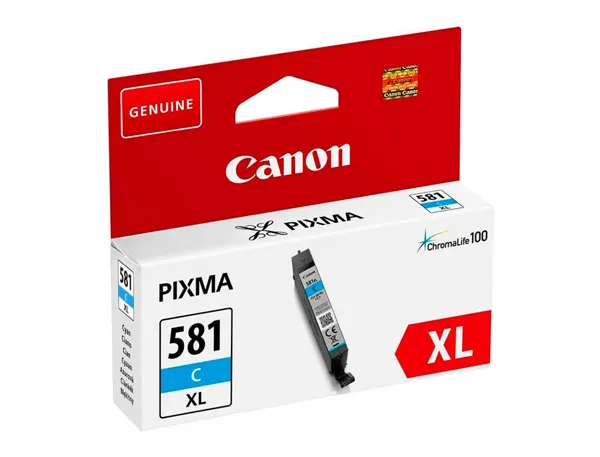 Canon 581XL cartouche jet d'encre cyan haute capacité authentique (CLI581XLC) — Cartouches & toners — vue 3