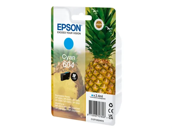 EPSON 4LB Singlepack Cyan 604 Ink — Cartouches & toners — vue 4