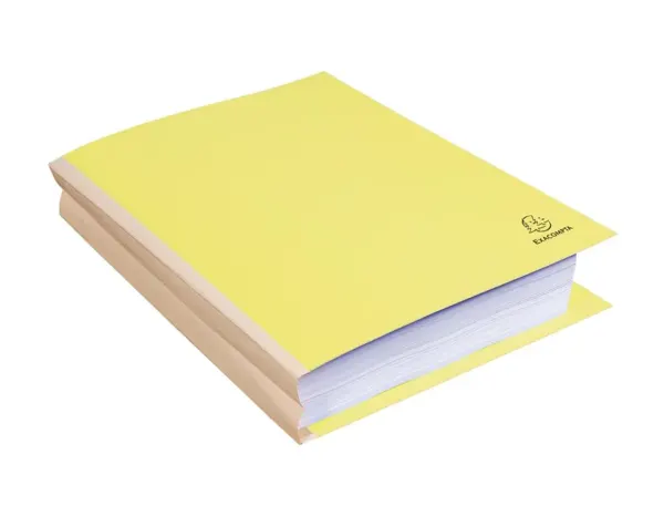 EXACOMPTA Chemise à soufflet, en carton, 320 g/m2, jaune — Classement & archivage — vue 4