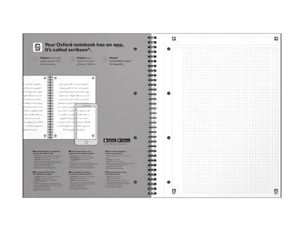 Oxford International Cahier NOTEBOOK, A4, quadrillé, assorti — Classement & archivage — vue 4