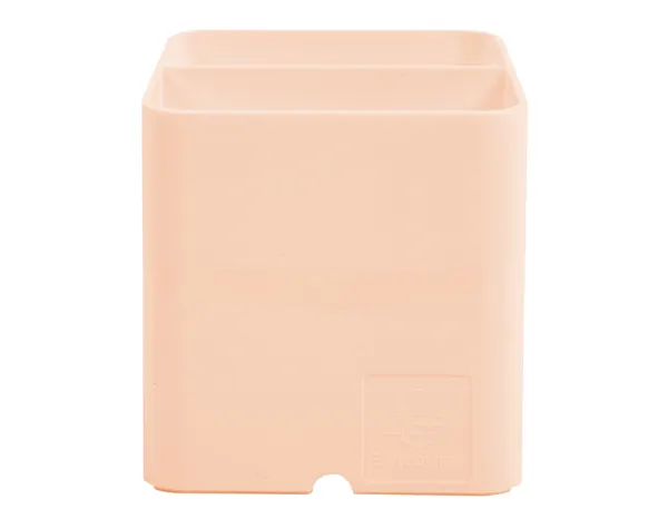 Pot A Crayons Exacompta Pen-Cube Aquarel 2 Compartiments Coloris Corail — EQUIPEMENT CLASSE ET BUREAU — vue 3