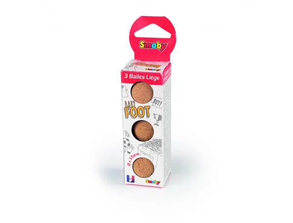 Balles Lieges Smoby Toys Pour Baby Foot Diametre 35 mm Set 3 Balles — JEUX — vue 3