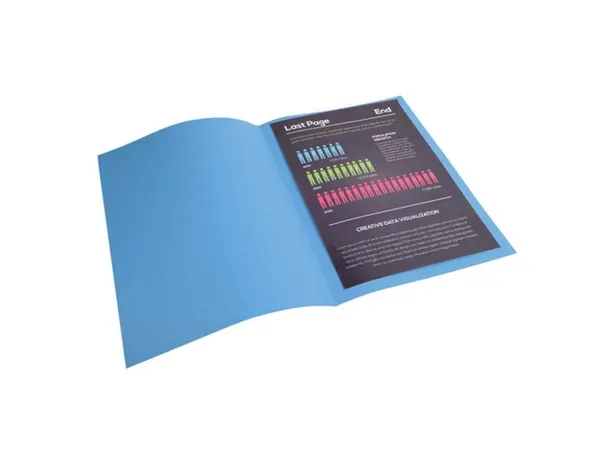 Paquet de 100 chemises 210g ROCK"S format 24x32 cm, bleu, EXACOMPTA — Classement & archivage — vue 4