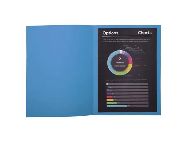 Paquet de 100 chemises 210g ROCK"S format 24x32 cm, bleu, EXACOMPTA — Classement & archivage — vue 5
