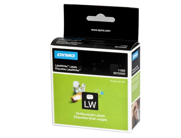 DYMO Etiquette universelle LabelWriter, 19 x 51 mm, blanc — Cartouches & toners — vue 3