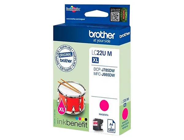 Cartouche Brother Jet D'encre Lc22 umbp Couleur Magenta 1.200p — Cartouches & toners — vue 3