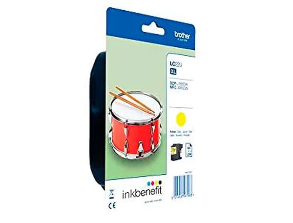 Cartouche Brother Jet D'encre Lc22 uybp Couleur Jaune 1.200p — Cartouches & toners — vue 3