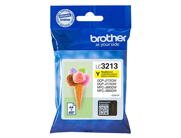 BROTHER LC3213Y High capacity 400-page yellow ink cartridge — Cartouches & toners — vue 3