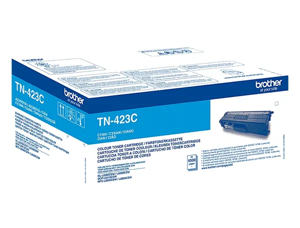 BROTHER TN423C Toner Cartouche Cyan Grande Capacité 4.000 pages pour Brother HL-L8260CDW, L8360CDW — Cartouches &… — vue 3