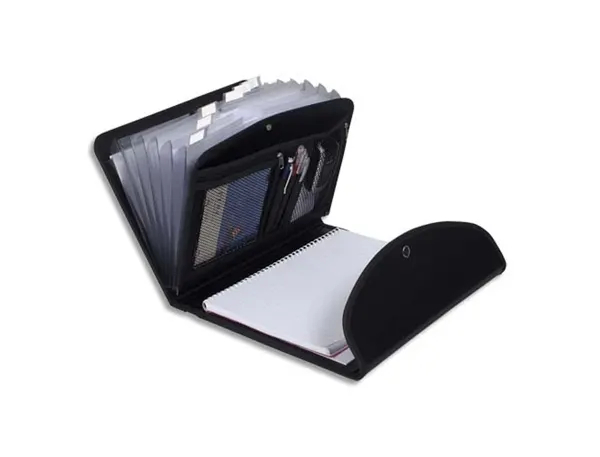 EXACOMPTA Trieur conférencier EXAFOLIO, 6 compartiments,noir — Classement & archivage — vue 6