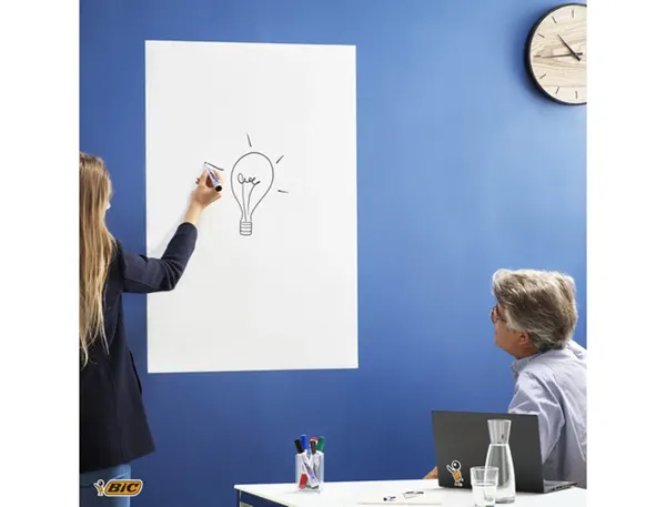 BIC Rouleau de tableau blanc Velleda, dimension: 450 x 500 — Aménagement d'espace — vue 3