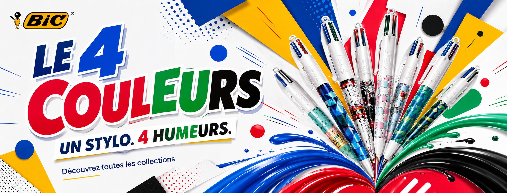 BIC — Le 4 Couleurs : un stylo, 4 humeurs. Découvrez toutes les collections.
